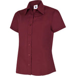Uneek UC712 Ladies Short Sleeve Poplin Shirt 120g