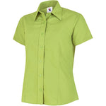 Uneek UC712 Ladies Short Sleeve Poplin Shirt 120g
